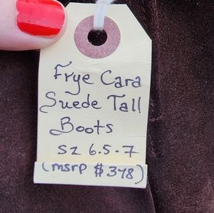 Frye Cara Suede Tall Boots